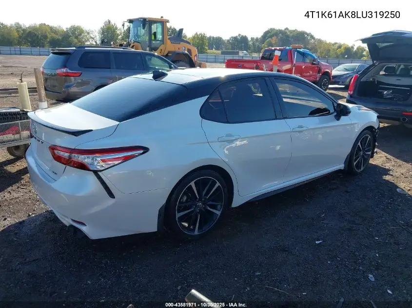 4T1K61AK8LU319250 2020 Toyota Camry Xse