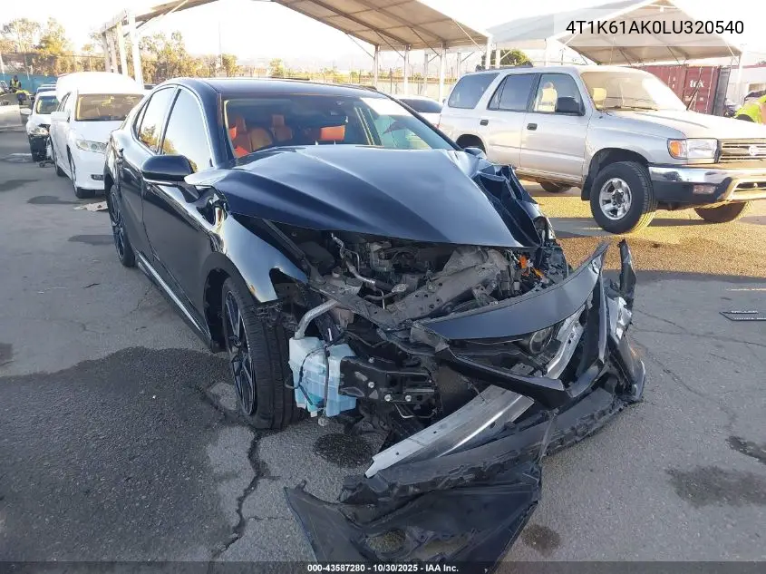 4T1K61AK0LU320540 2020 Toyota Camry Xse