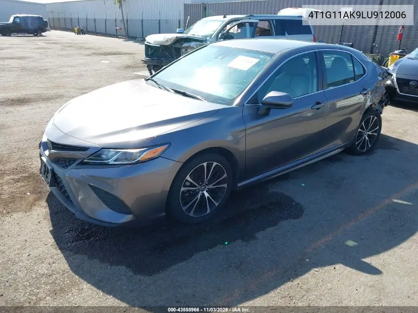 4T1G11AK9LU912006 2020 Toyota Camry Se