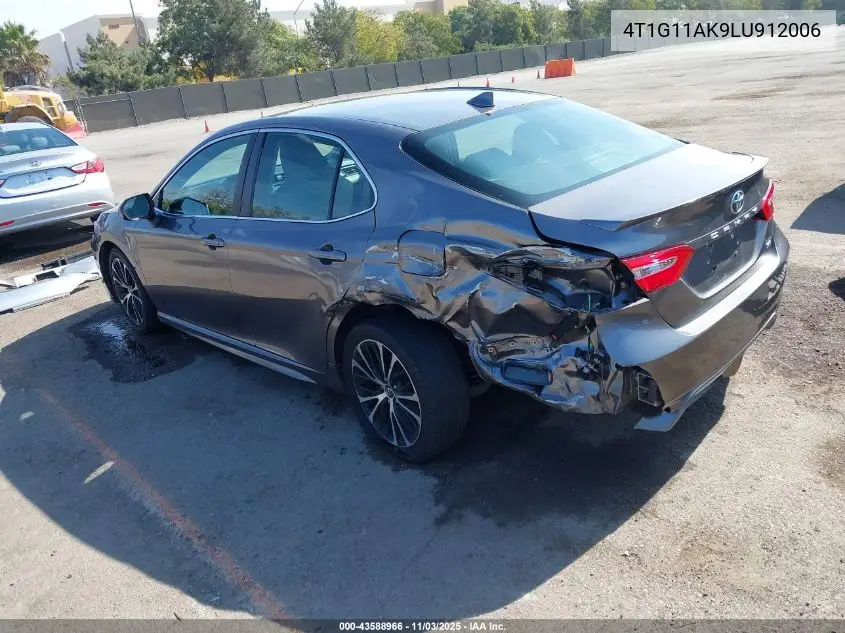 4T1G11AK9LU912006 2020 Toyota Camry Se