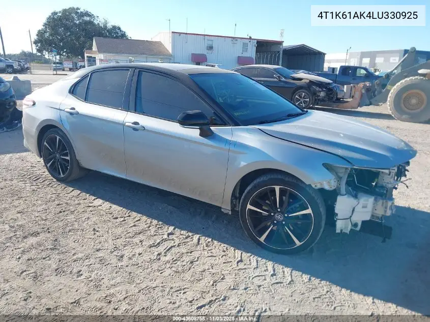 4T1K61AK4LU330925 2020 Toyota Camry Xse