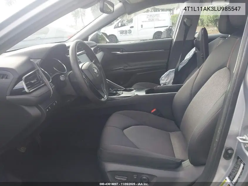 4T1L11AK3LU985547 2020 Toyota Camry Le