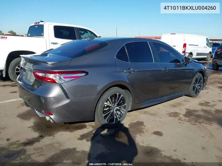 4T1G11BKXLU004260 2020 Toyota Camry Se Awd