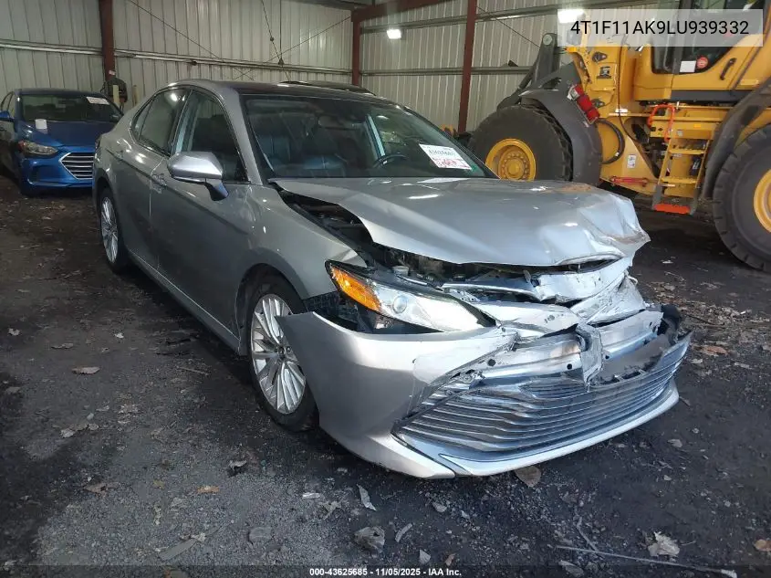 4T1F11AK9LU939332 2020 Toyota Camry Xle