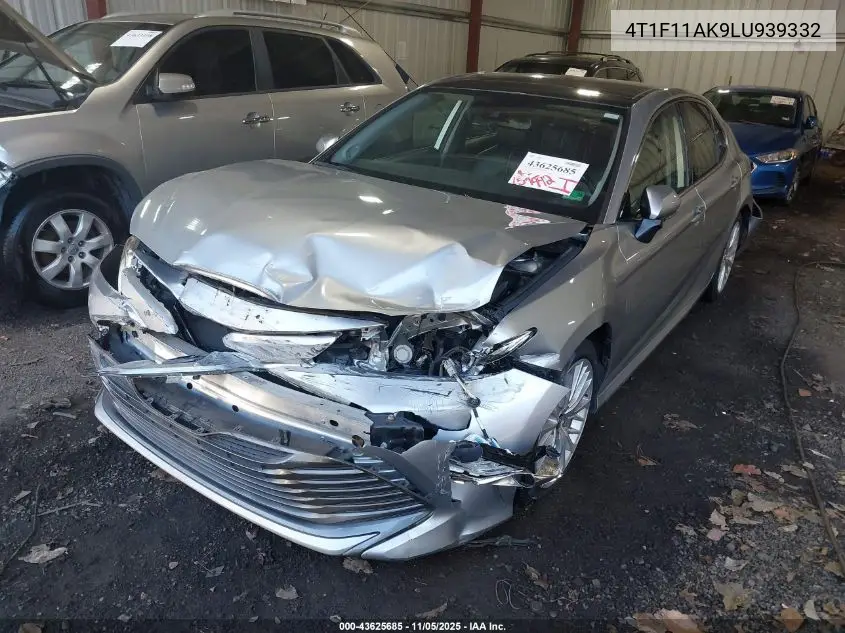 4T1F11AK9LU939332 2020 Toyota Camry Xle