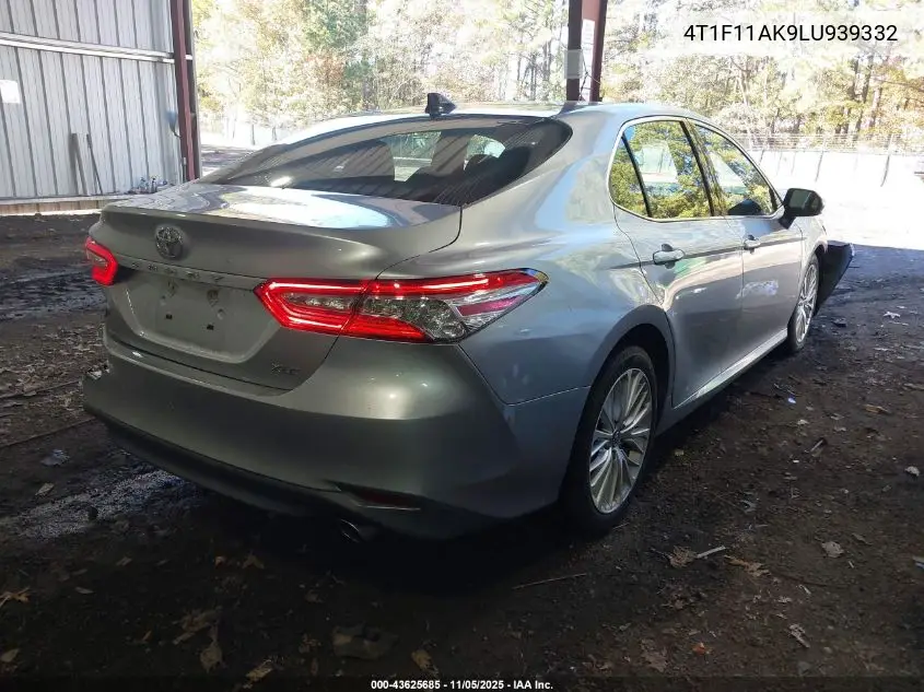 4T1F11AK9LU939332 2020 Toyota Camry Xle