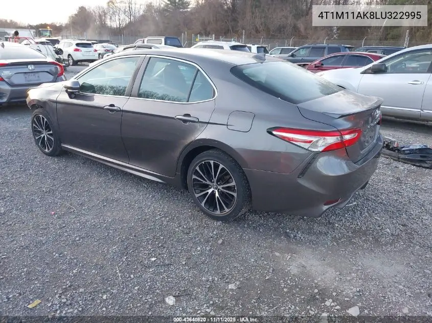 4T1M11AK8LU322995 2020 Toyota Camry Se