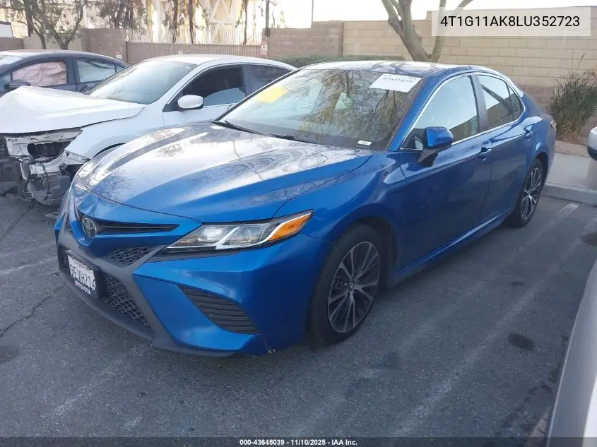 4T1G11AK8LU352723 2020 Toyota Camry Se