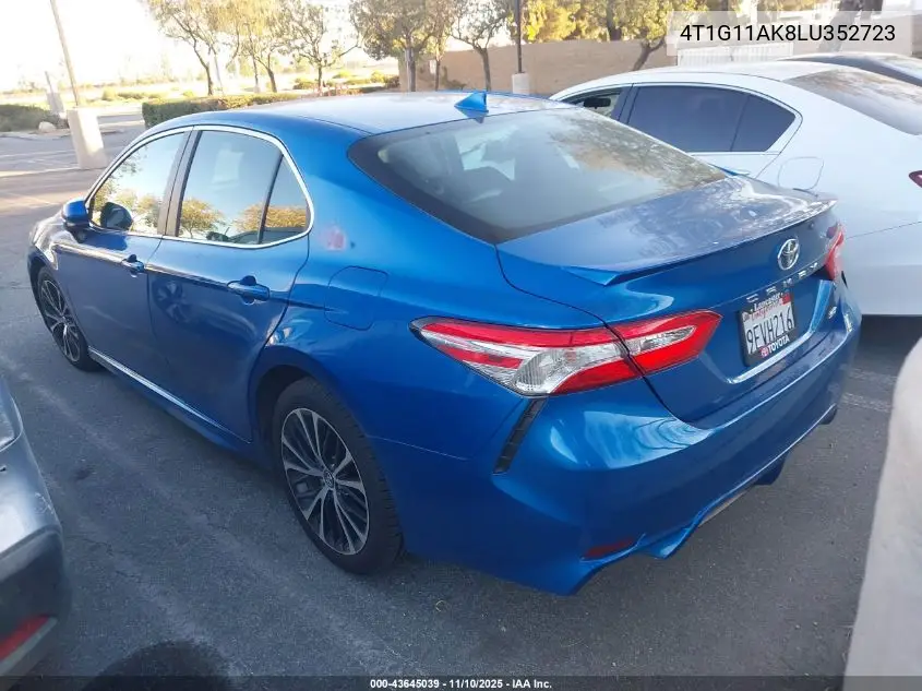 4T1G11AK8LU352723 2020 Toyota Camry Se