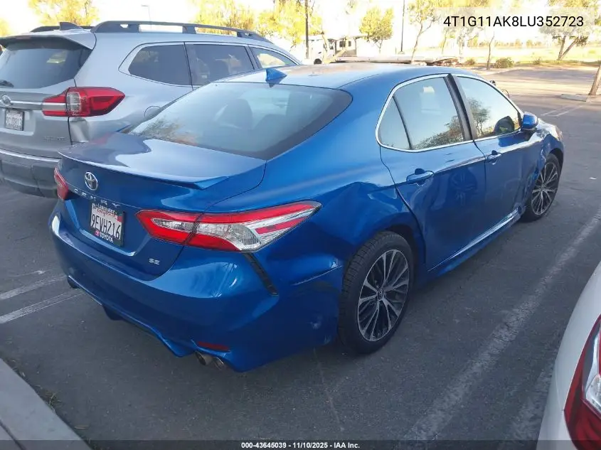 4T1G11AK8LU352723 2020 Toyota Camry Se