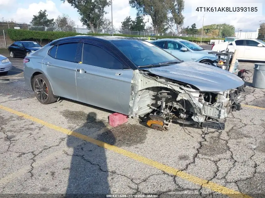 4T1K61AK8LU393185 2020 Toyota Camry Xse