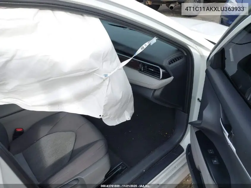 4T1C11AKXLU363933 2020 Toyota Camry Le