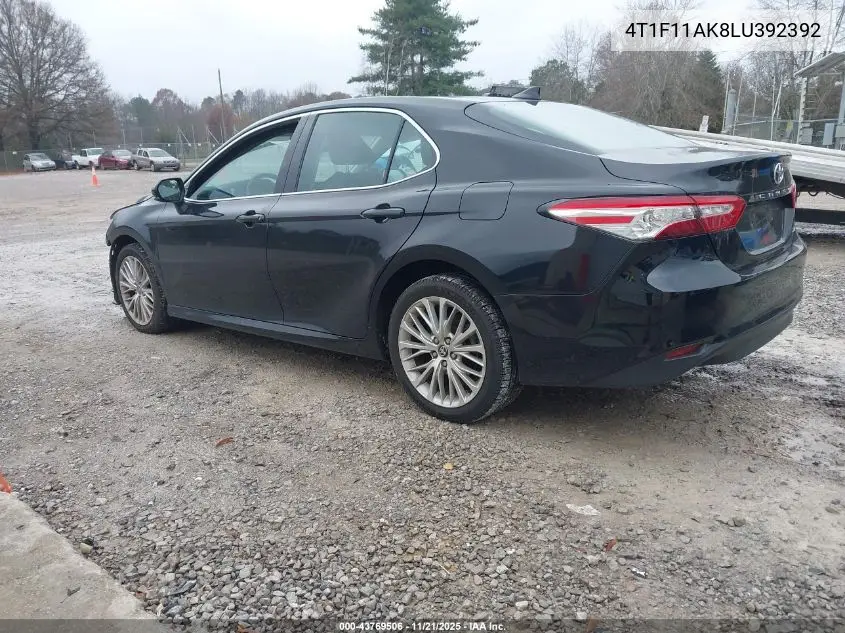 4T1F11AK8LU392392 2020 Toyota Camry Xle