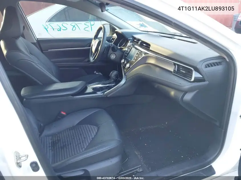 4T1G11AK2LU893105 2020 Toyota Camry Se