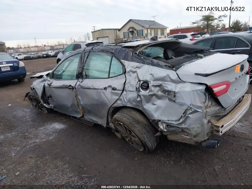 4T1KZ1AK9LU046522 2020 Toyota Camry Xse V6