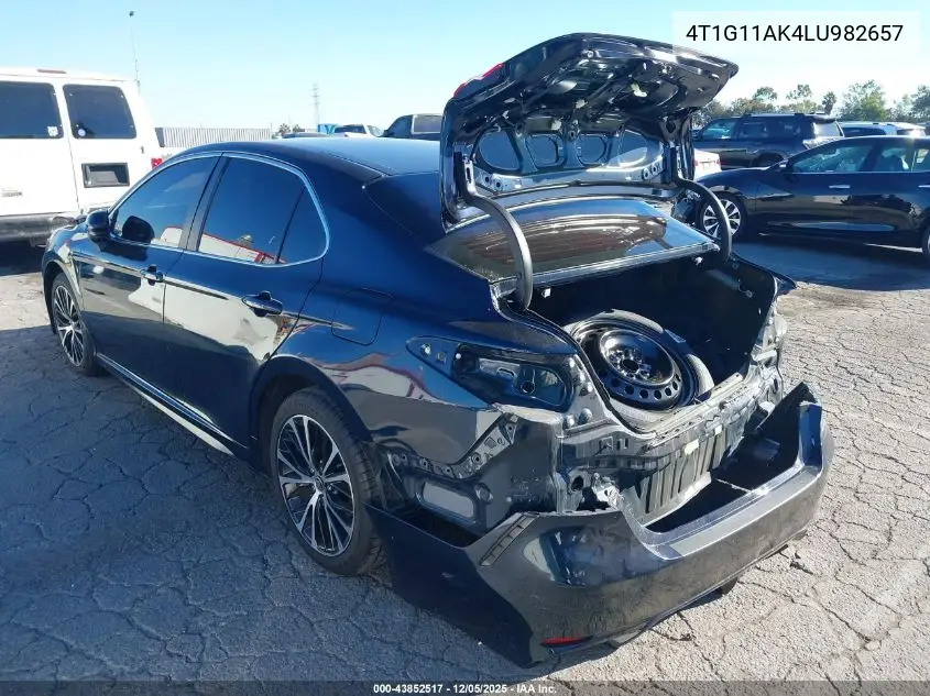 4T1G11AK4LU982657 2020 Toyota Camry Se