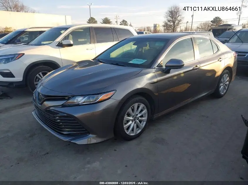 4T1C11AKXLU864661 2020 Toyota Camry Le