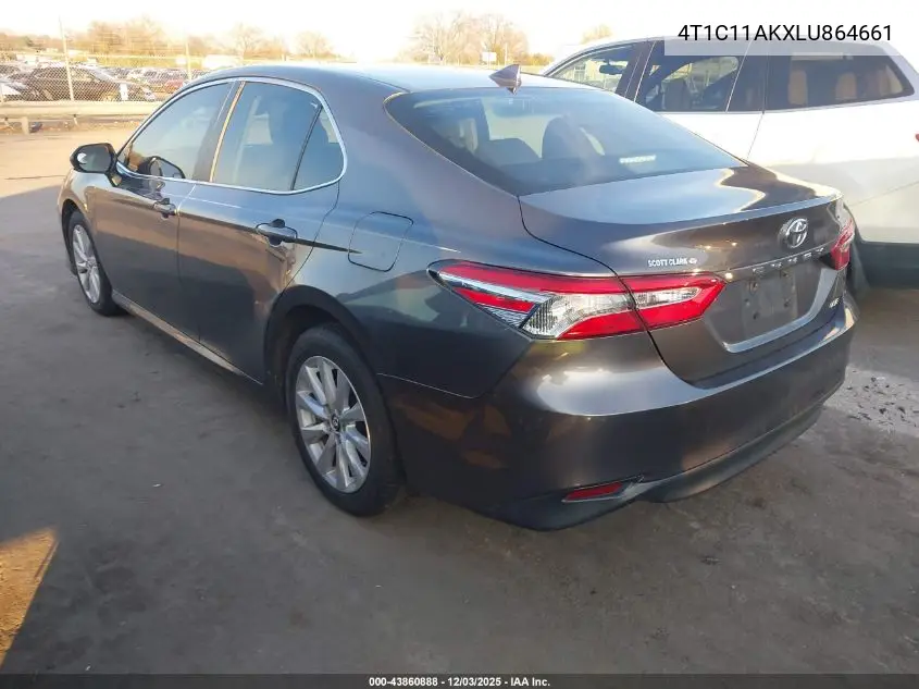 4T1C11AKXLU864661 2020 Toyota Camry Le