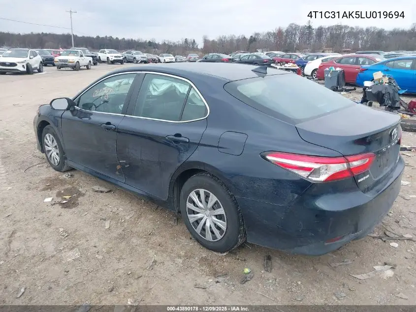 4T1C31AK5LU019694 2020 Toyota Camry Le Hybrid
