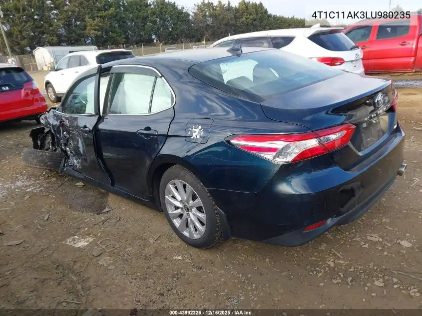 4T1C11AK3LU980235 2020 Toyota Camry Le