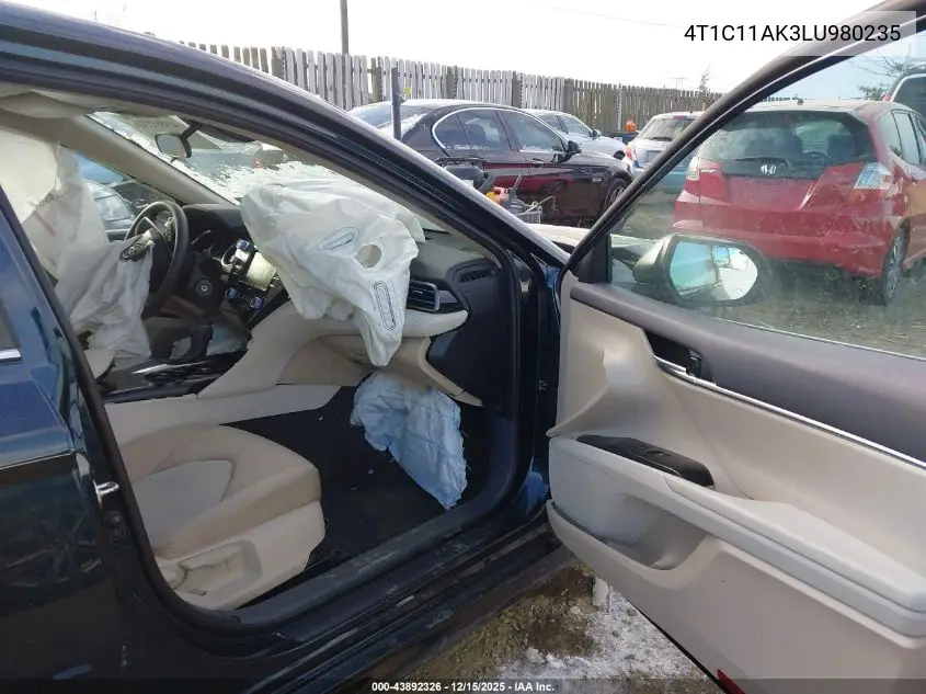 4T1C11AK3LU980235 2020 Toyota Camry Le