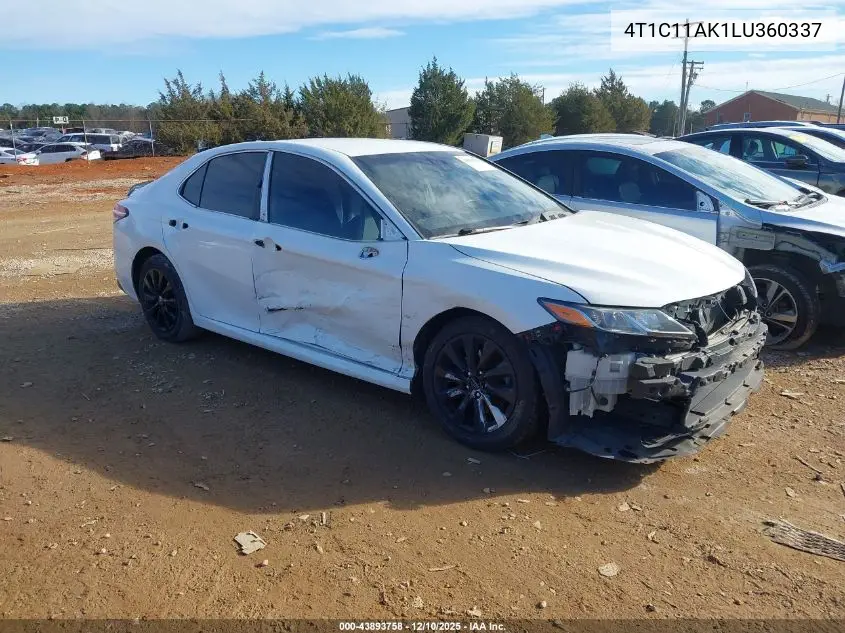 4T1C11AK1LU360337 2020 Toyota Camry Le
