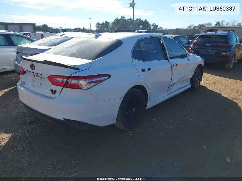 4T1C11AK1LU360337 2020 Toyota Camry Le