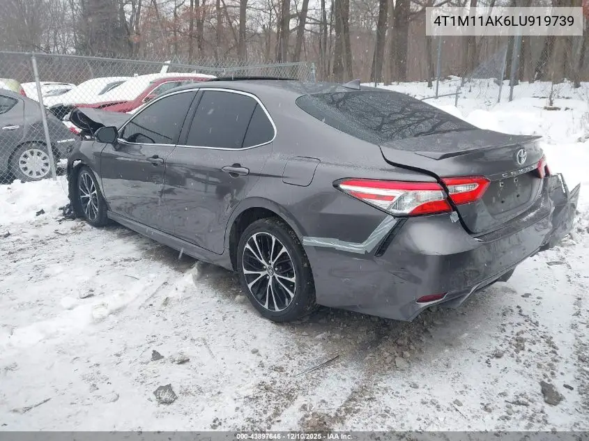4T1M11AK6LU919739 2020 Toyota Camry Se