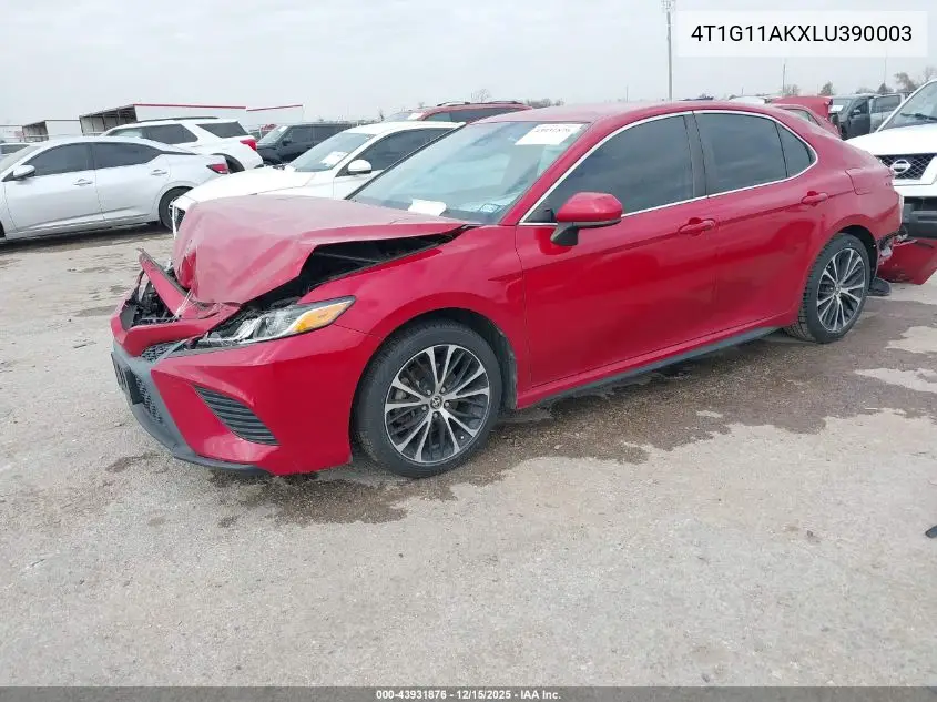4T1G11AKXLU390003 2020 Toyota Camry Se