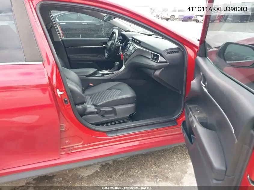 4T1G11AKXLU390003 2020 Toyota Camry Se