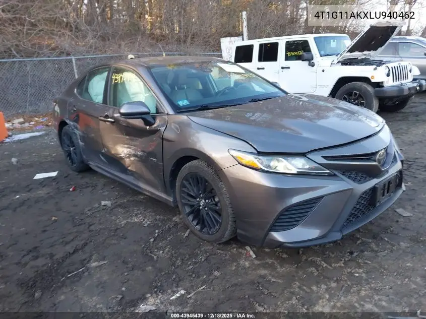 4T1G11AKXLU940462 2020 Toyota Camry Se