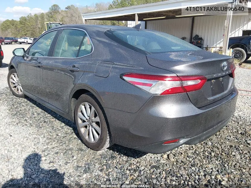 4T1C11AK8LU896640 2020 Toyota Camry Le