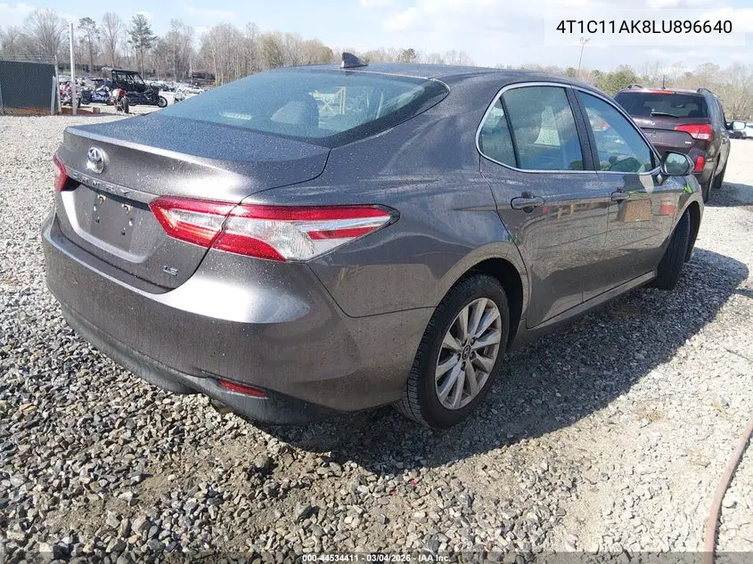 4T1C11AK8LU896640 2020 Toyota Camry Le