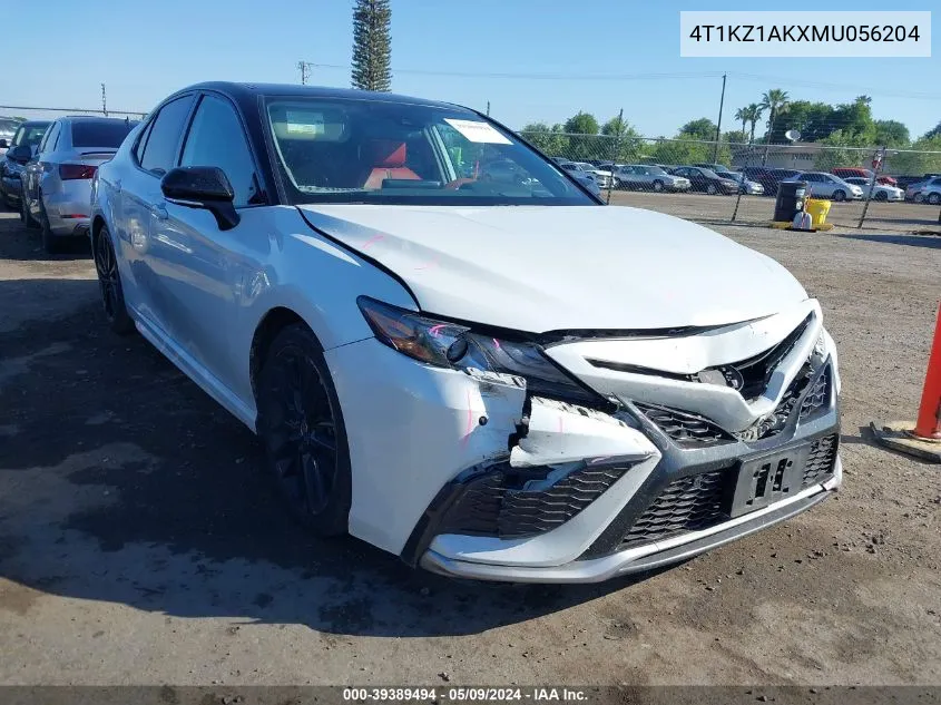 Auction sale of the 2021 Toyota Camry , vin: 4T1KZ1AKXMU056204, lot number: 39389494