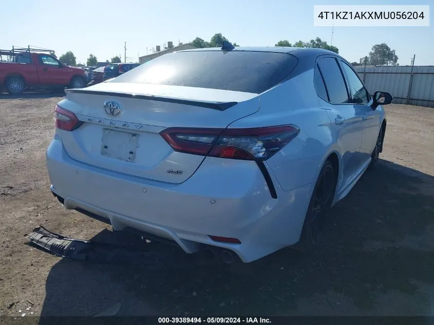 Auction sale of the 2021 Toyota Camry , vin: 4T1KZ1AKXMU056204, lot number: 39389494
