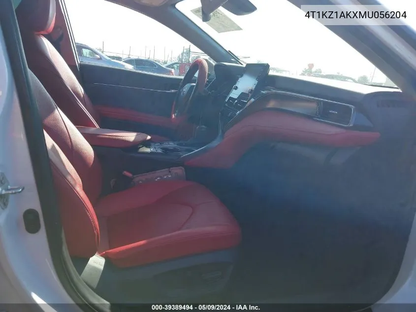 Auction sale of the 2021 Toyota Camry , vin: 4T1KZ1AKXMU056204, lot number: 39389494
