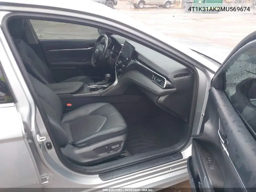 4T1K31AK2MU569674 2021 Toyota Camry Xse Hybrid