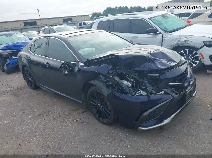 4T1K61AK5MU519116 2021 Toyota Camry Xse