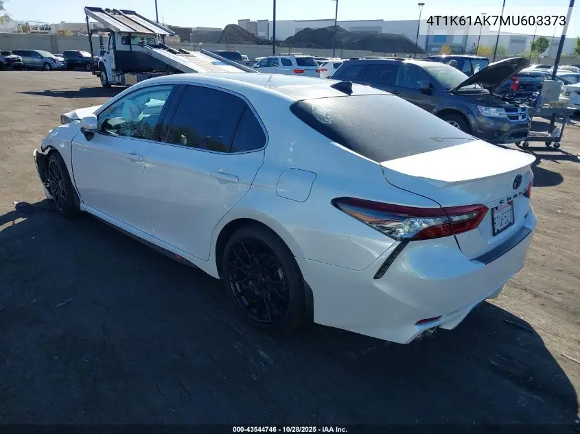 4T1K61AK7MU603373 2021 Toyota Camry Xse