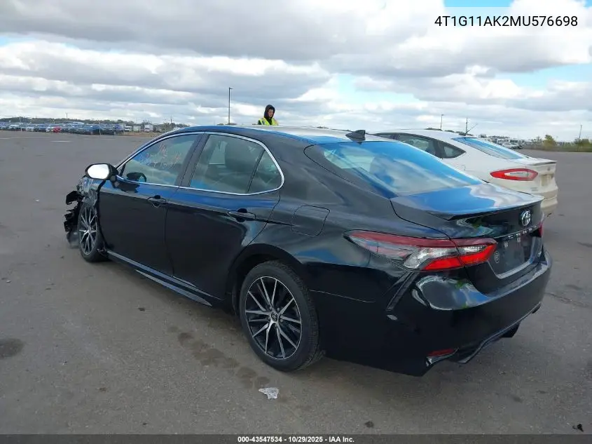 4T1G11AK2MU576698 2021 Toyota Camry Se