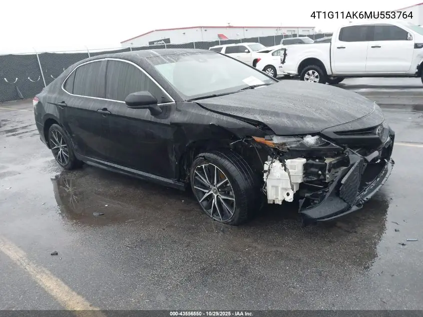 4T1G11AK6MU553764 2021 Toyota Camry Se