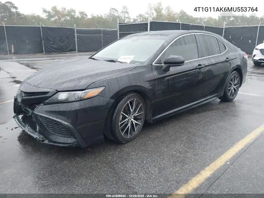 4T1G11AK6MU553764 2021 Toyota Camry Se