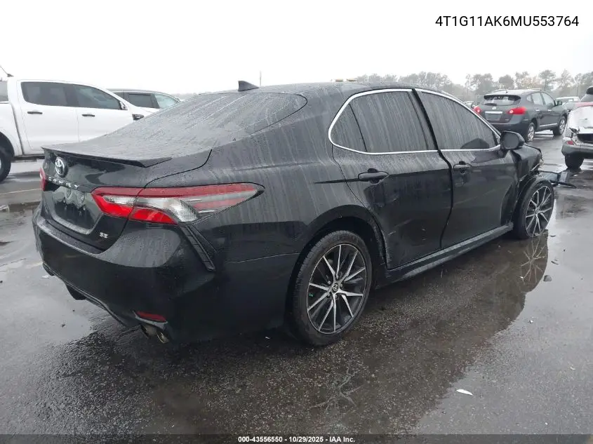 4T1G11AK6MU553764 2021 Toyota Camry Se