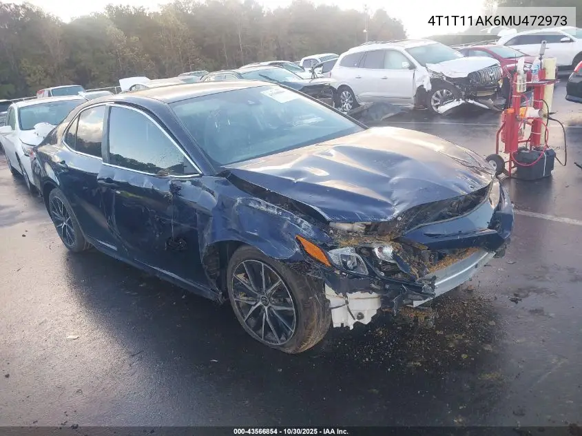 4T1T11AK6MU472973 2021 Toyota Camry Se