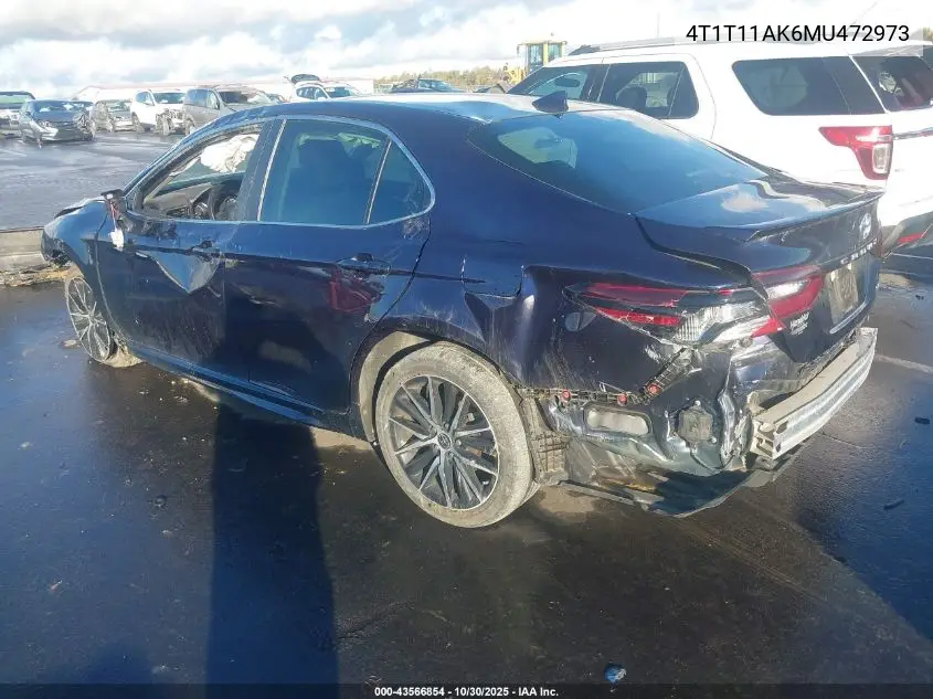 4T1T11AK6MU472973 2021 Toyota Camry Se