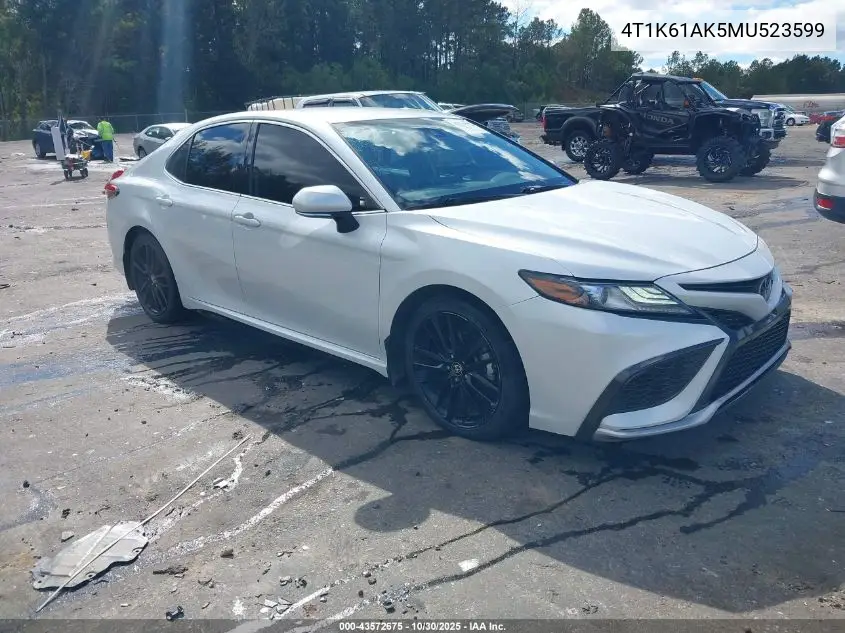 4T1K61AK5MU523599 2021 Toyota Camry Xse