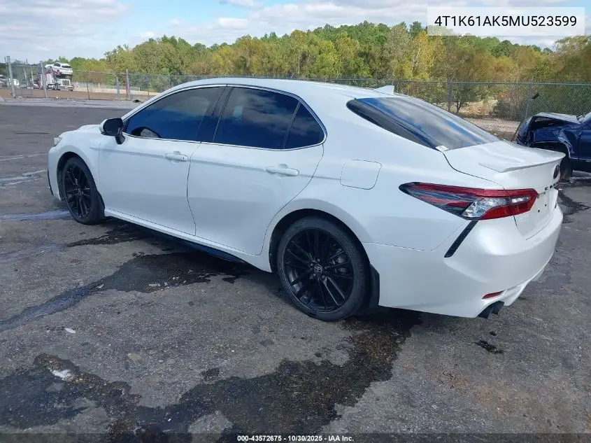 4T1K61AK5MU523599 2021 Toyota Camry Xse
