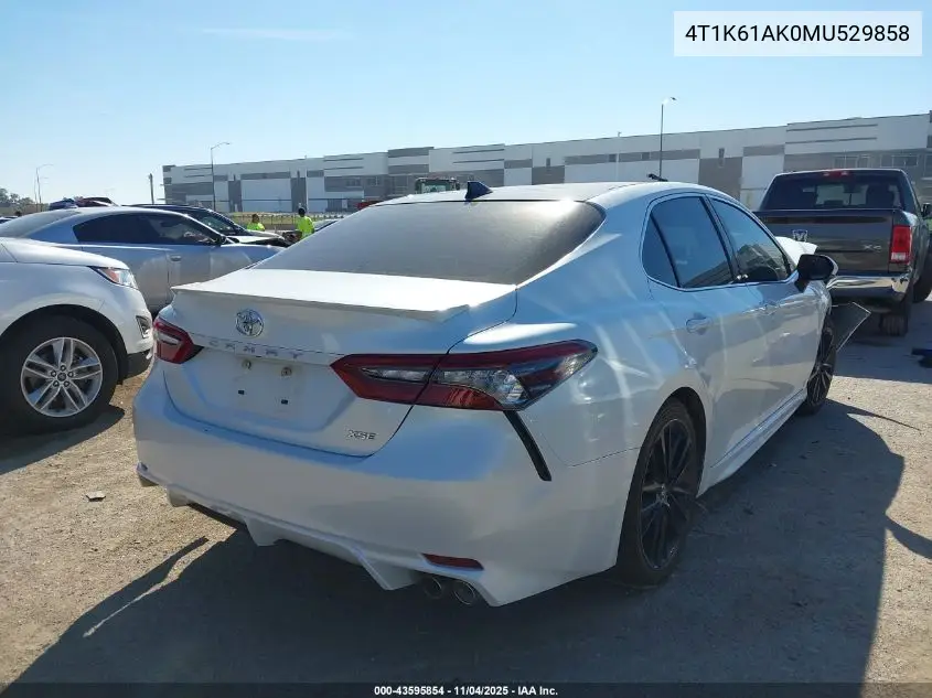 4T1K61AK0MU529858 2021 Toyota Camry Xse