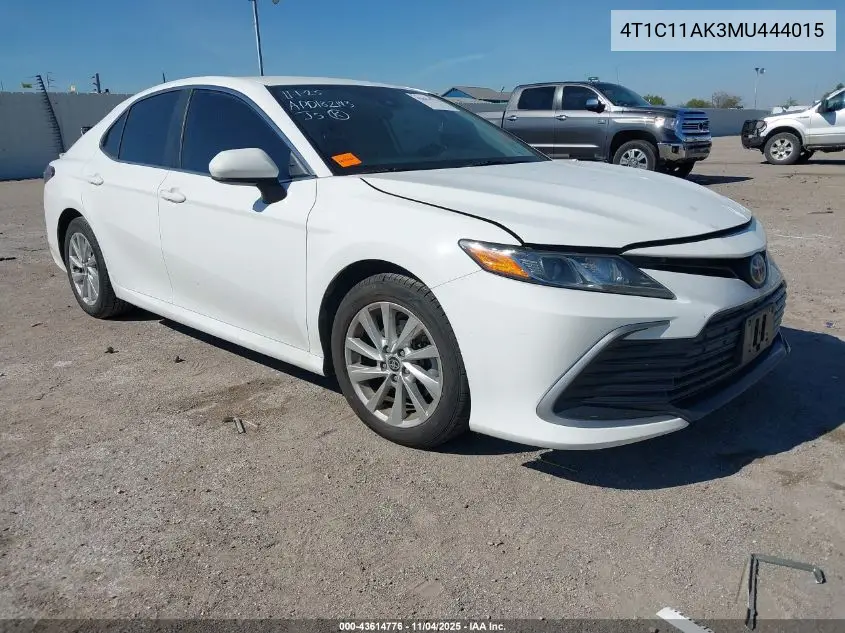 4T1C11AK3MU444015 2021 Toyota Camry Le