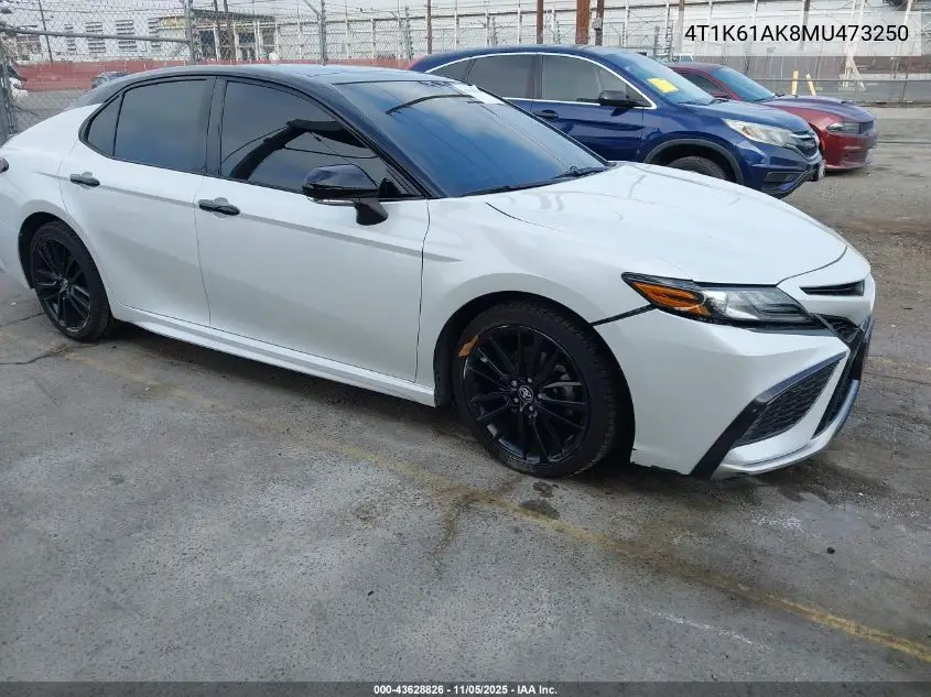 4T1K61AK8MU473250 2021 Toyota Camry Xse